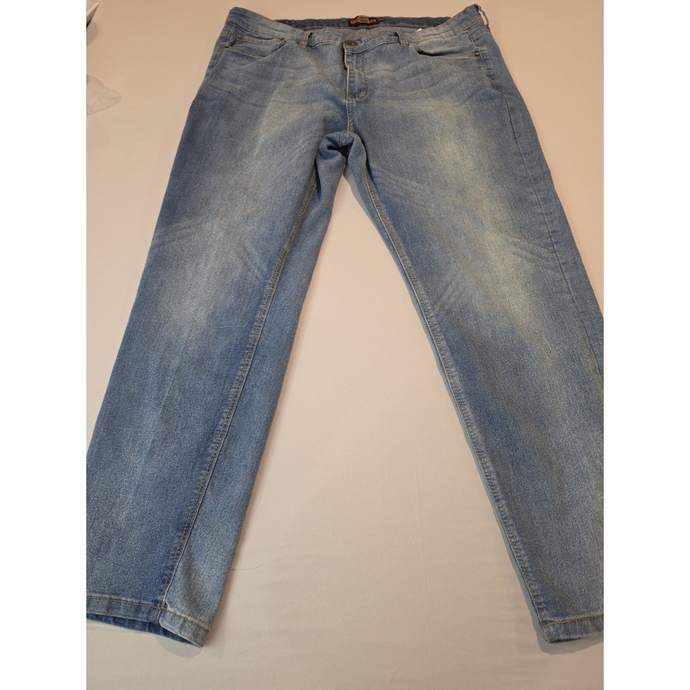 Ferruche Mens Slim Fit Jeans Size 38 X 30
